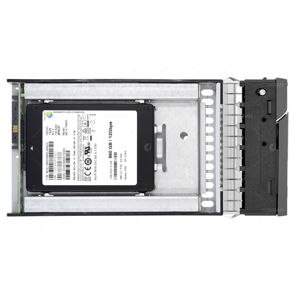 X374A  NETAPP SSD 960GB SAS 12G  3.5" LFF  FOR NETAPP FAS2720, DS212C